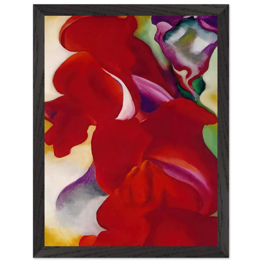Red Snapdragons by Georgia O'Keeffe — Framed art print at Zephyeer