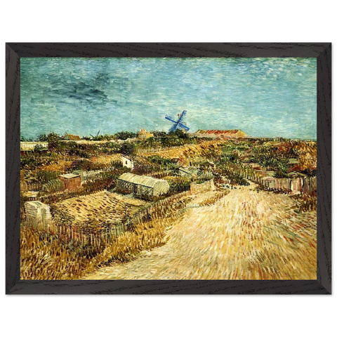 Vegetable Gardens in Montmartre by Vincent van Gogh — Framed art print at Zephyeer