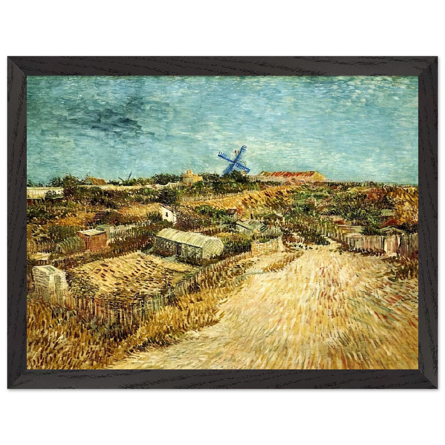 Vegetable Gardens in Montmartre by Vincent van Gogh — Framed art print at Zephyeer