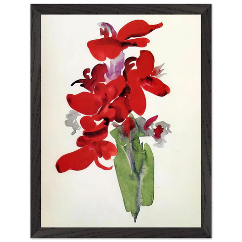 Red Canna by Georgia O'Keeffe — Framed art print at Zephyeer