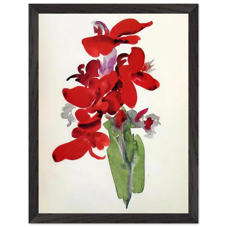 Red Canna by Georgia O'Keeffe — Framed art print at Zephyeer