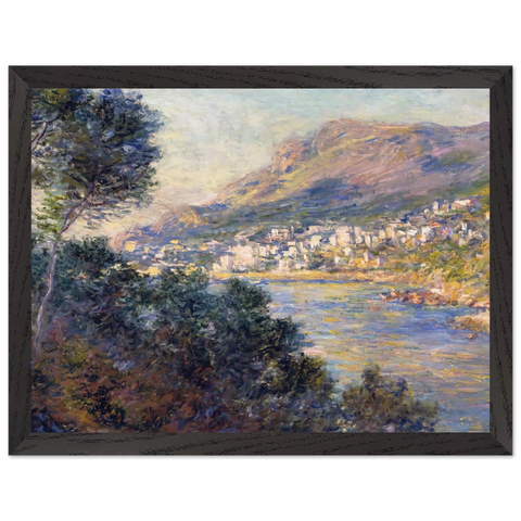 Monte Carlo Seen from Roquebrune by Claude Monet — Framed art print at Zephyeer