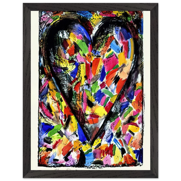 CONFETTI HEART 1985 by Jim Dine — Framed art print at Zephyeer