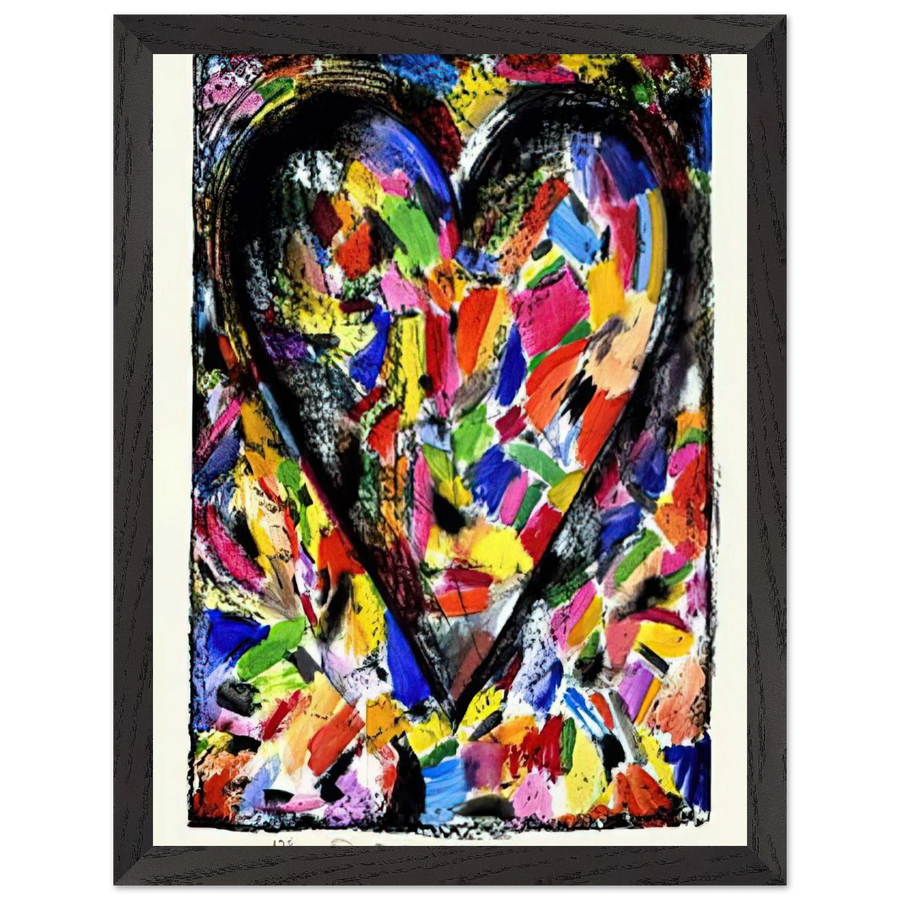 CONFETTI HEART 1985 by Jim Dine — Framed art print at Zephyeer