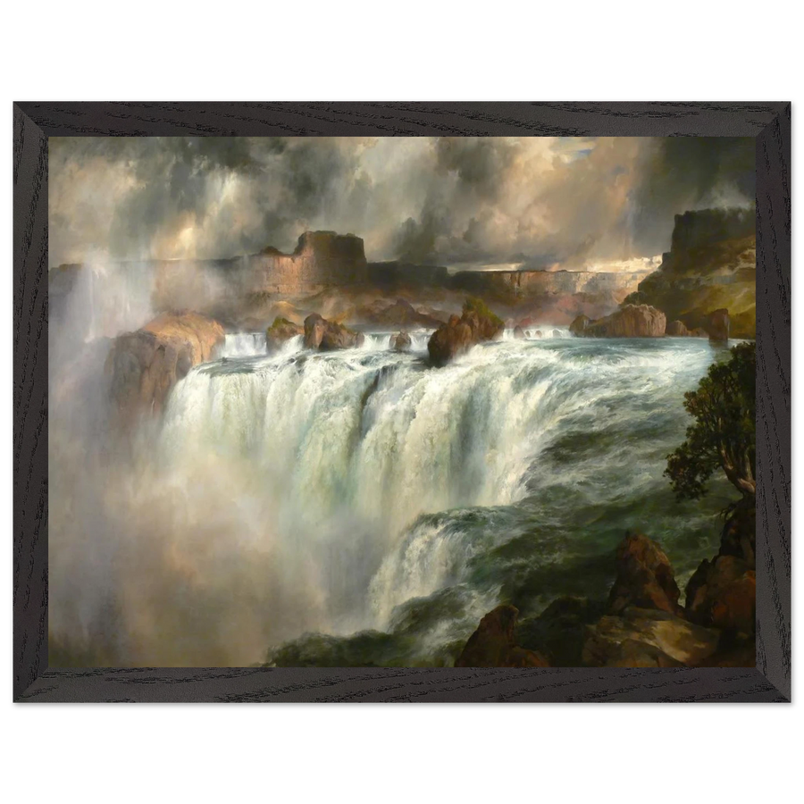 Shoshone Falls on the Snake River by Thomas Moran — Framed art print at Zephyeer