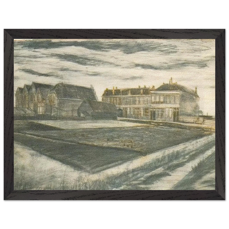 The Houses on Schenkweg where Van Gogh Lived by Vincent van Gogh — Framed art print at Zephyeer