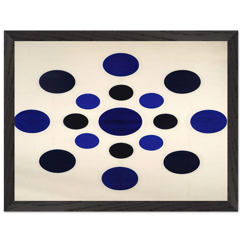 On Blue - 1963 by Thomas Downing — Framed art print at Zephyeer