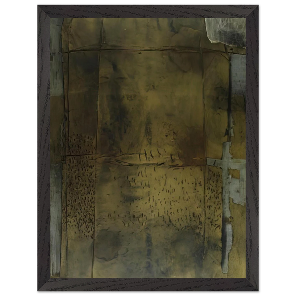 GREY OCHRE 1958 by Antoni Tapies — Framed art print at Zephyeer