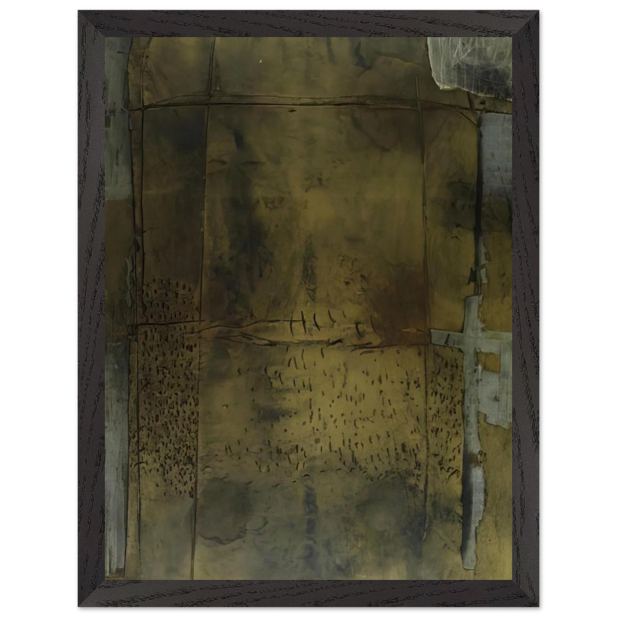 GREY OCHRE 1958 by Antoni Tapies — Framed art print at Zephyeer
