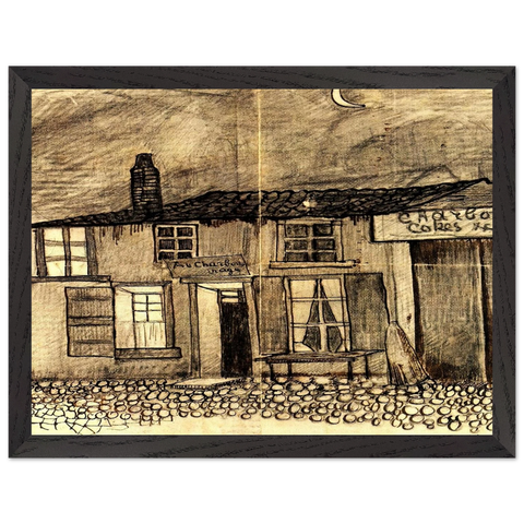 “Au Charbonnage” Café by Vincent van Gogh — Framed art print at Zephyeer