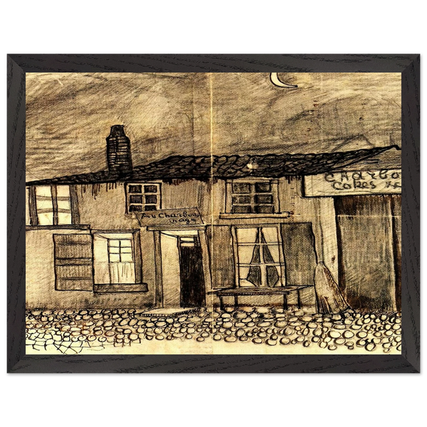 “Au Charbonnage” Café by Vincent van Gogh — Framed art print at Zephyeer