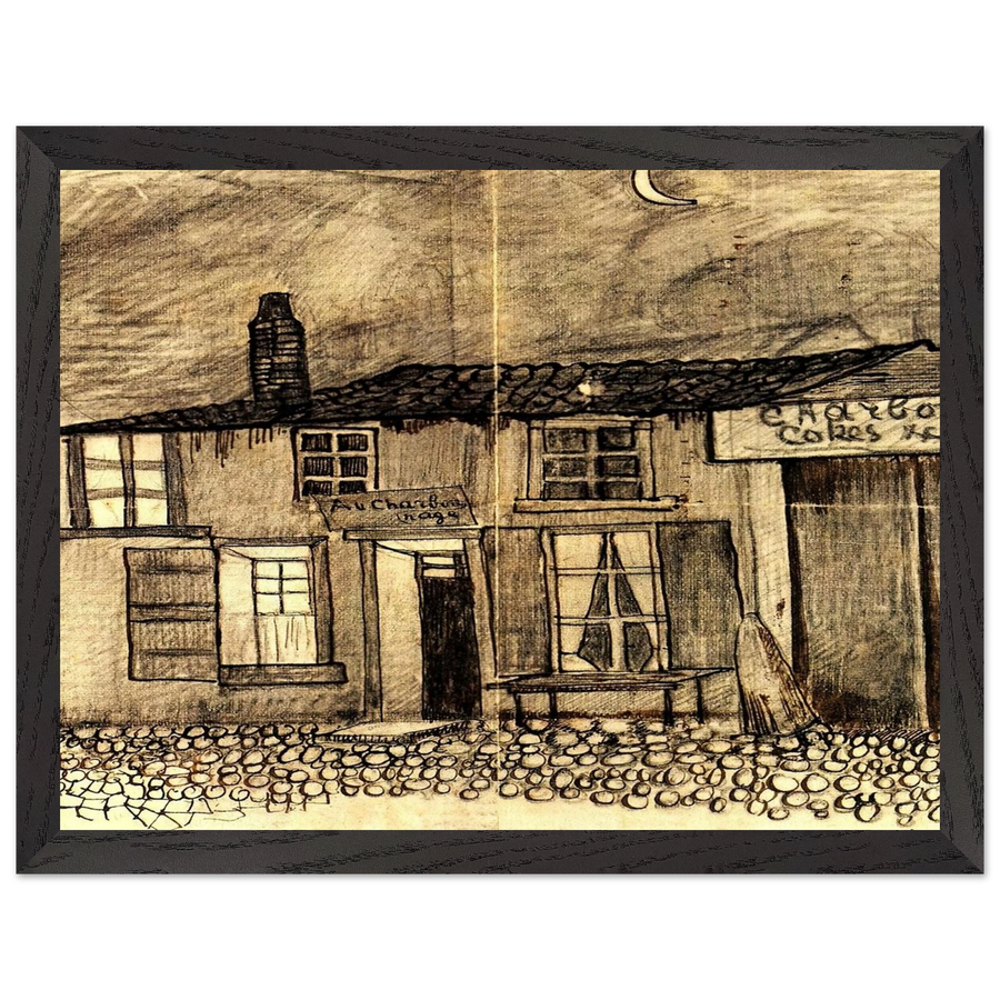 “Au Charbonnage” Café by Vincent van Gogh — Framed art print at Zephyeer