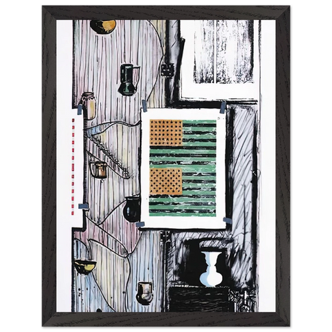 VENTRILOQUIST ULAE 235 by Jasper Johns — Framed art print at Zephyeer