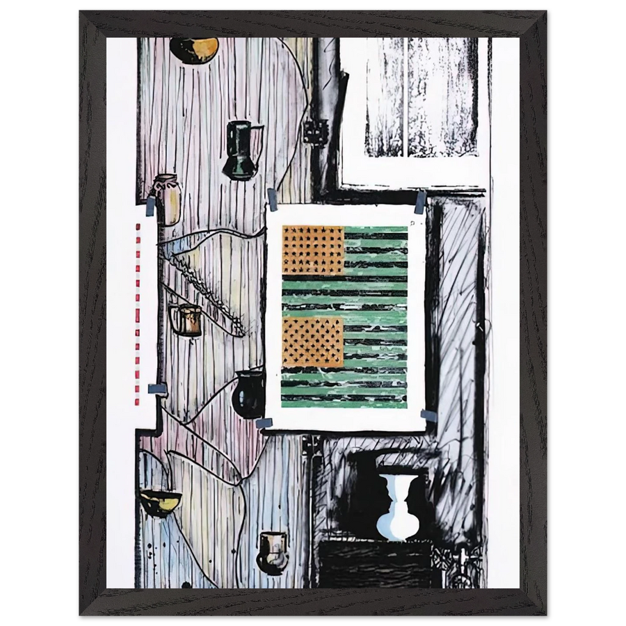 VENTRILOQUIST ULAE 235 by Jasper Johns — Framed art print at Zephyeer