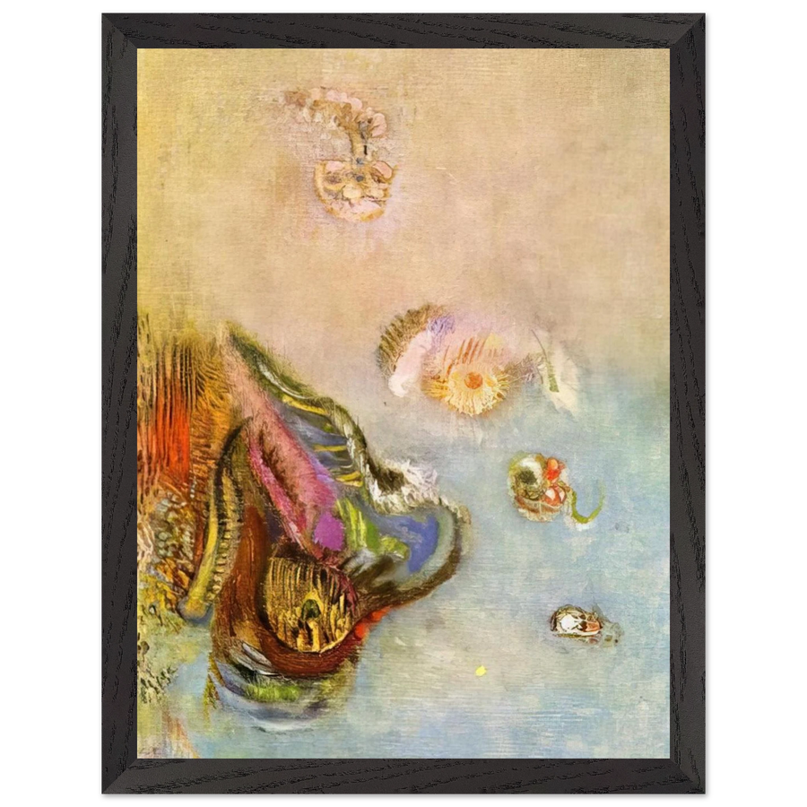ANIMALS OF THE SEA 1910 by Odilon Redon — Framed art print at Zephyeer