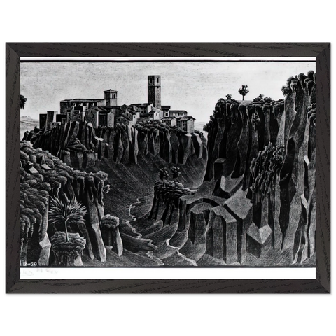 CIMINO BARBARANO by MC Escher — Framed art print at Zephyeer
