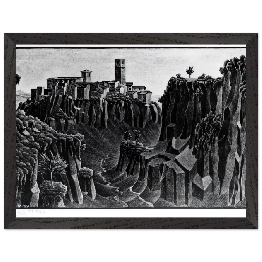 CIMINO BARBARANO by MC Escher — Framed art print at Zephyeer