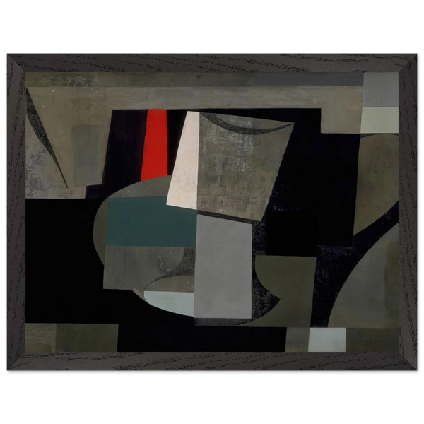1934-6 painting - still life (1936) by Ben Nicholson, framed poster