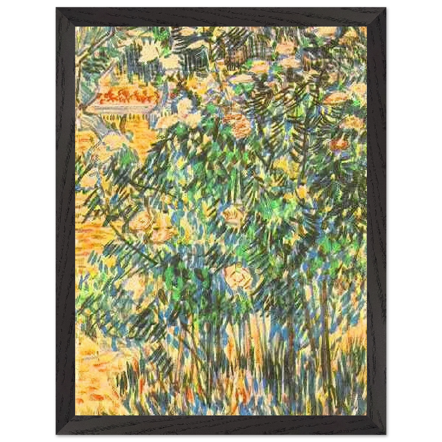 Flowering Shrubs by Vincent van Gogh — Framed art print at Zephyeer