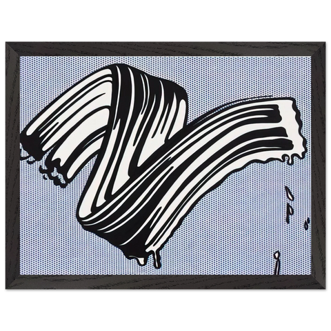 WHITE BRUSHSTROKE I 1965 by Roy Lichtenstein — Framed art print at Zephyeer