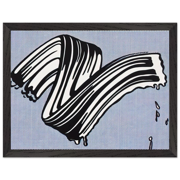WHITE BRUSHSTROKE I 1965 by Roy Lichtenstein — Framed art print at Zephyeer