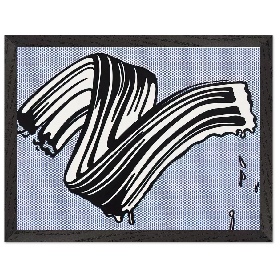 WHITE BRUSHSTROKE I 1965 by Roy Lichtenstein — Framed art print at Zephyeer