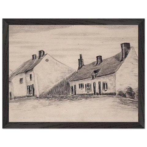 A Zandmennik house by Vincent van Gogh — Framed art print at Zephyeer