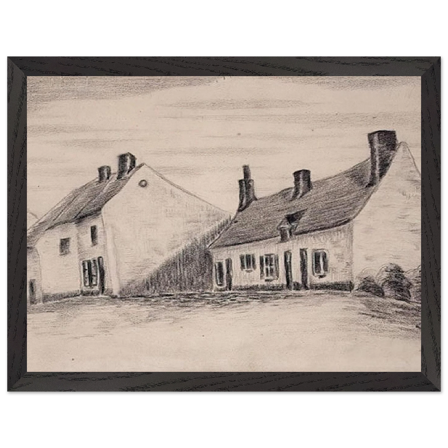 A Zandmennik house by Vincent van Gogh — Framed art print at Zephyeer