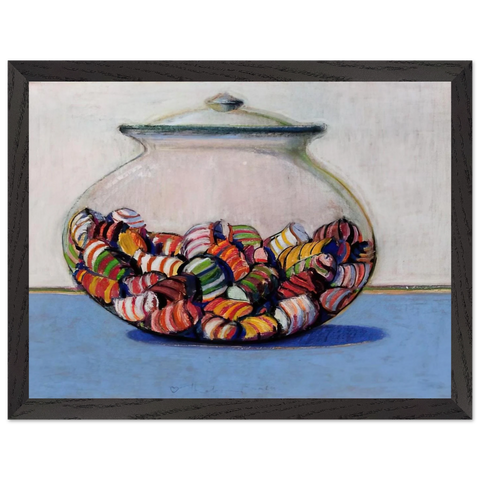 Glassed Candy - 1969 by Wayne Thiebaud — Framed art print at Zephyeer