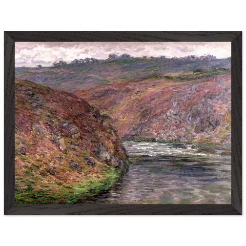 Valley of the Creuse Grey Day by Claude Monet — Framed art print at Zephyeer