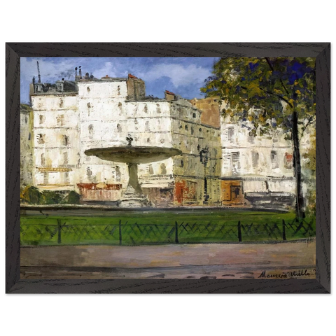 PLACE PIGALLE by Maurice Utrillo — Framed art print at Zephyeer