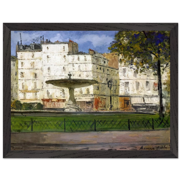 PLACE PIGALLE by Maurice Utrillo — Framed art print at Zephyeer