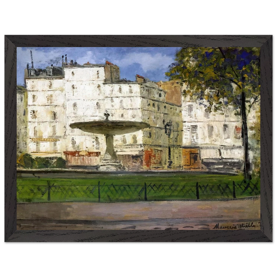PLACE PIGALLE by Maurice Utrillo — Framed art print at Zephyeer