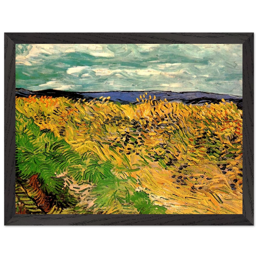 Wheat Field with Cornflowers by Vincent van Gogh — Framed art print at Zephyeer