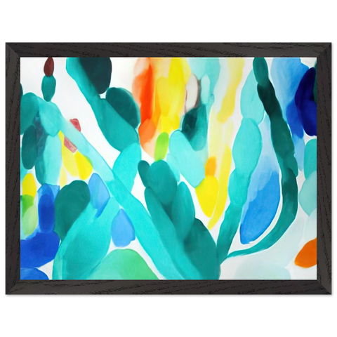 Green Swing by Alice Baber — Framed art print at Zephyeer