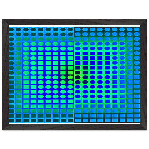 Zoeld V - 1967 by Victor Vasarely — Framed art print at Zephyeer
