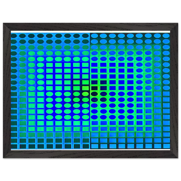 Zoeld V - 1967 by Victor Vasarely — Framed art print at Zephyeer