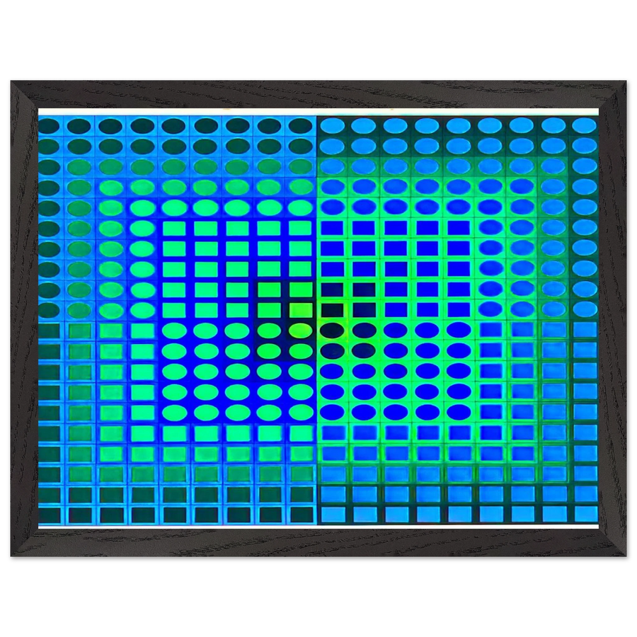 Zoeld V - 1967 by Victor Vasarely — Framed art print at Zephyeer