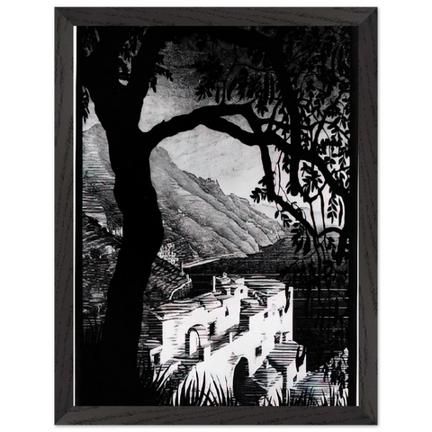 COAST OF AMALFI by MC Escher — Framed art print at Zephyeer