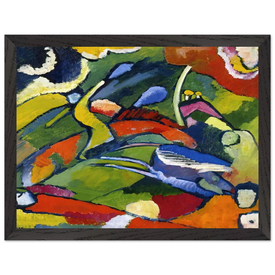 TWO RIDERS AND RECLINING FIGURE by Wassily Kandinsky — Framed art print at Zephyeer