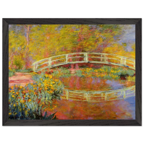 The Japanese Bridge The Bridge in Monet's Garden by Claude Monet — Framed art print at Zephyeer