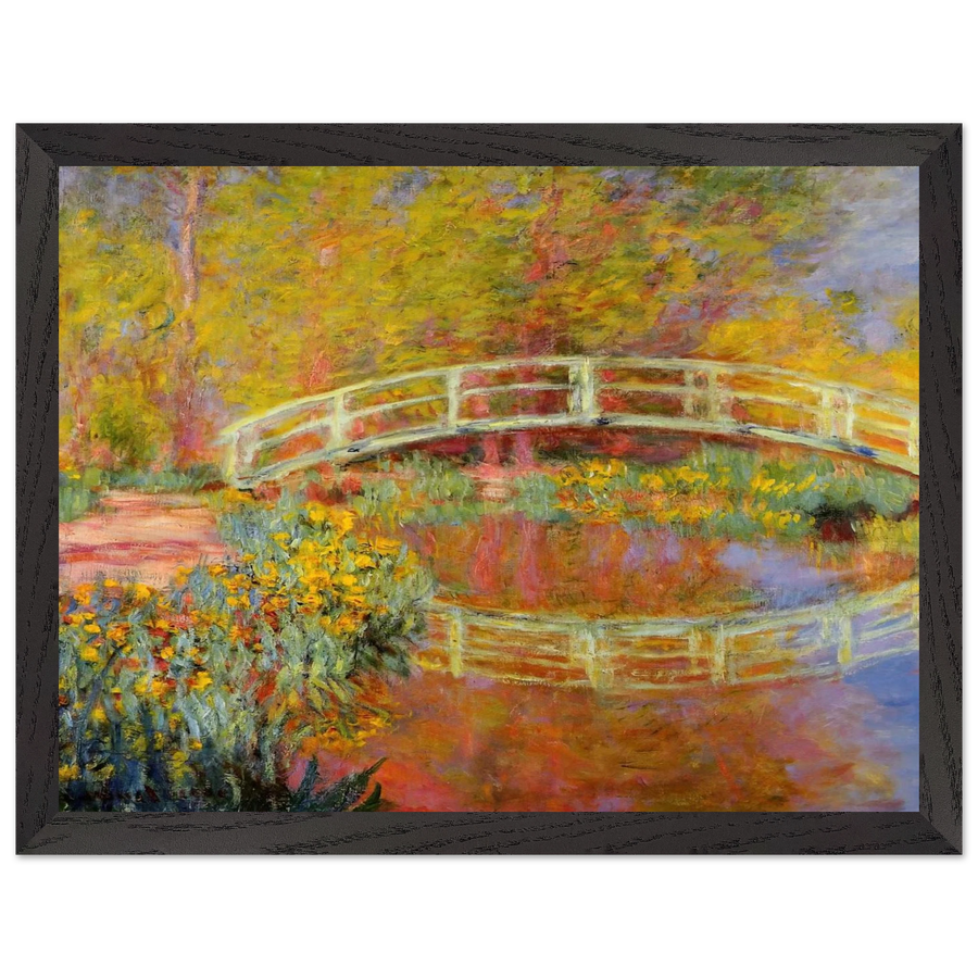 The Japanese Bridge The Bridge in Monet's Garden by Claude Monet — Framed art print at Zephyeer
