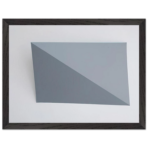 Three-Dimensional Picture diagonal folding - 1966 by Charlotte Posenenske — Framed art print at Zephyeer