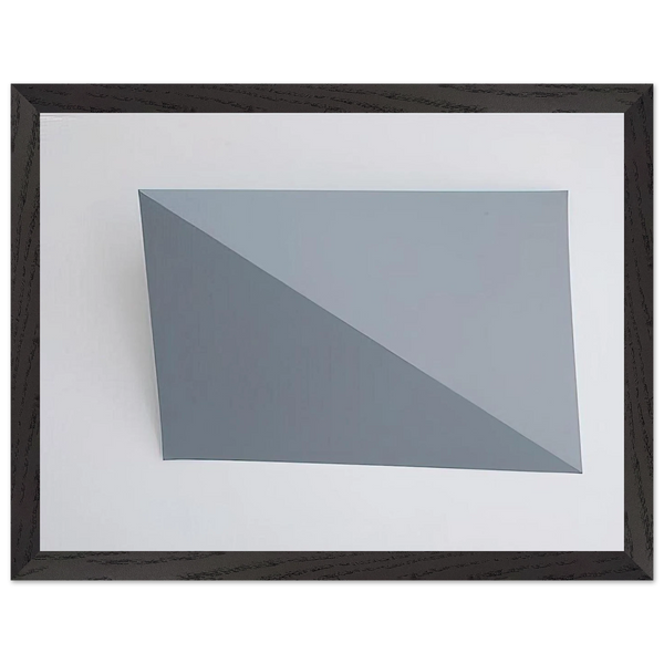 Three-Dimensional Picture diagonal folding - 1966 by Charlotte Posenenske — Framed art print at Zephyeer