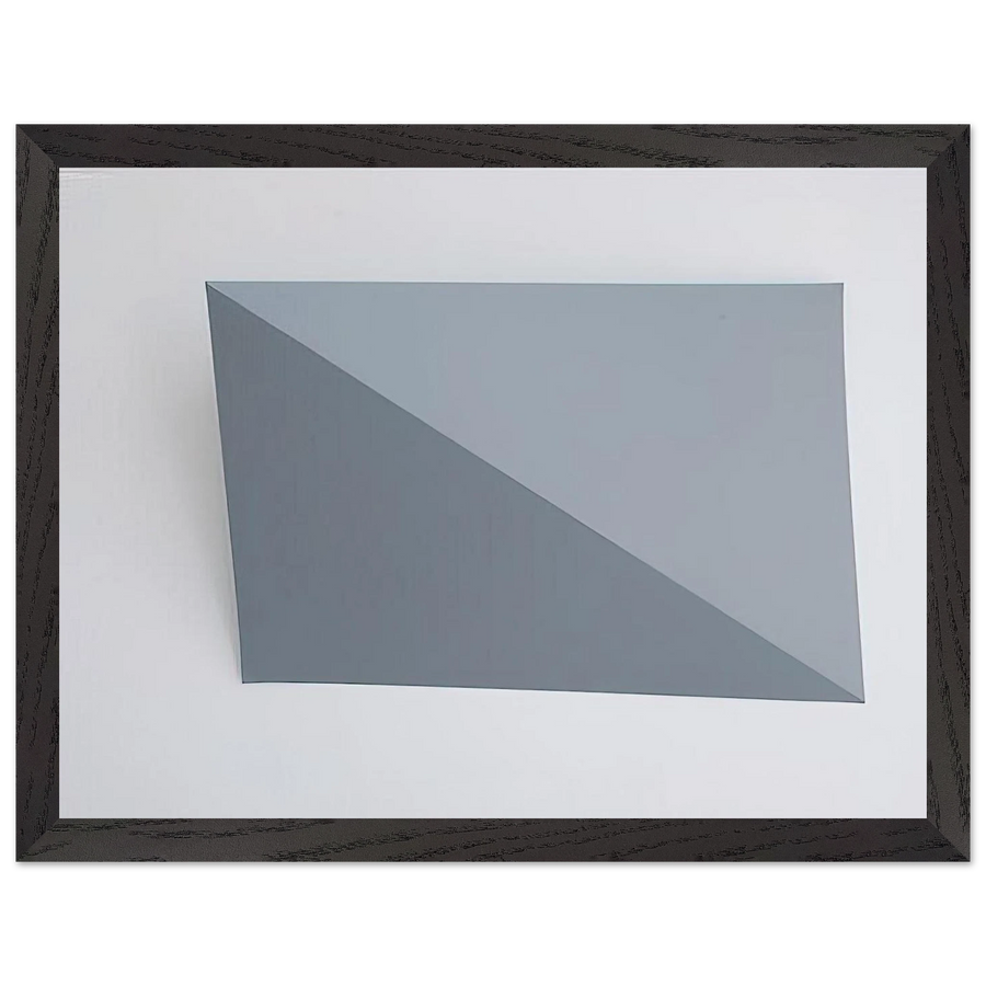 Three-Dimensional Picture diagonal folding - 1966 by Charlotte Posenenske — Framed art print at Zephyeer