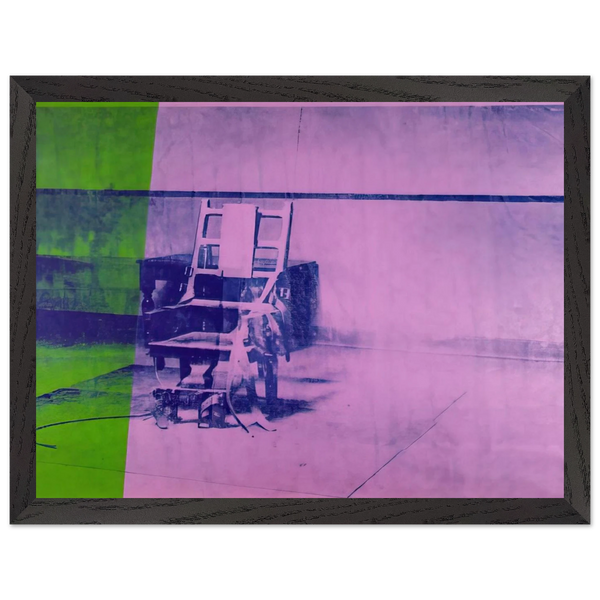 Big electric chair by Andy Warhol — Framed art print at Zephyeer