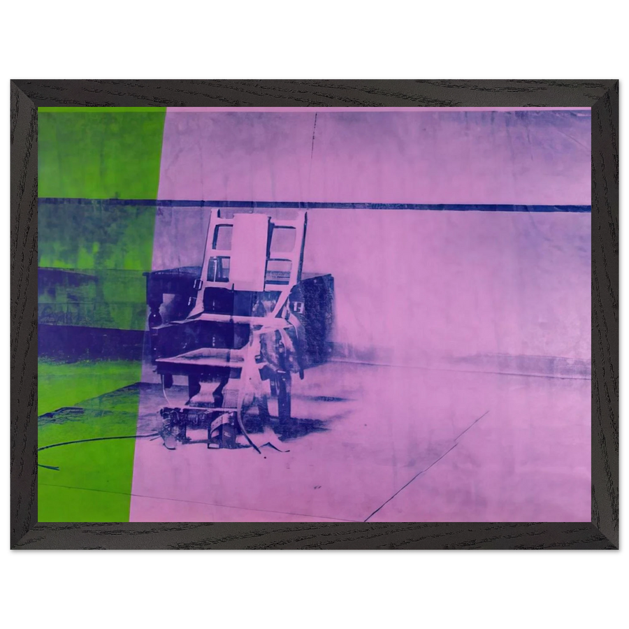 Big electric chair by Andy Warhol — Framed art print at Zephyeer