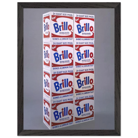 Brillo Soap Pads Boxes by Andy Warhol — Framed art print at Zephyeer