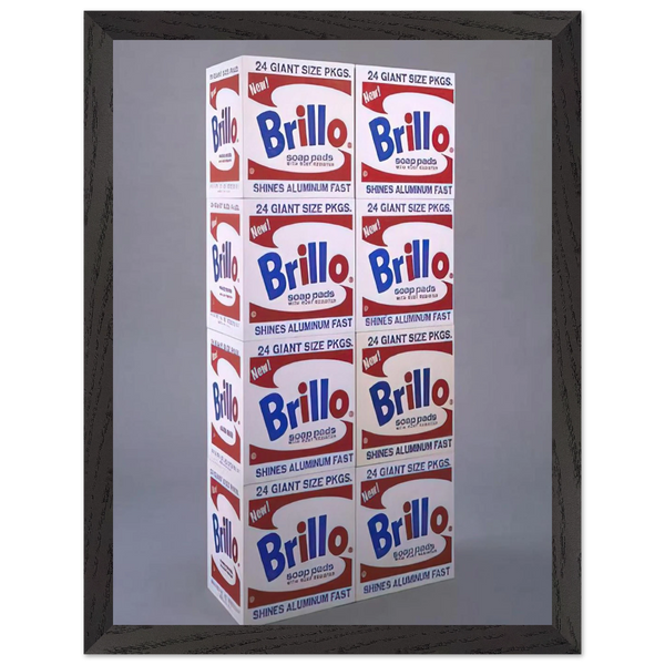 Brillo Soap Pads Boxes by Andy Warhol — Framed art print at Zephyeer