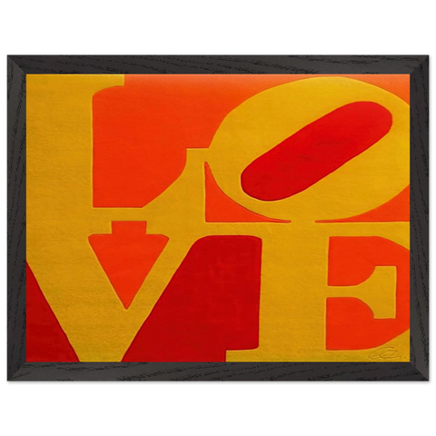 Chosen Love by Robert Indiana — Framed art print at Zephyeer